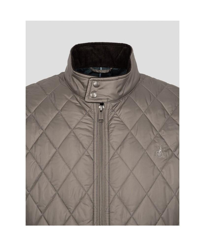 Beanpole Men [Essential] Diamond Padded Harrington Jacket Beige