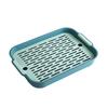Multi-Purpose Drainage Tray Double-Layer Plastic Drying Rack Rinseable Garbage Tray