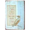 [ WellCraft ] Flower Pot Birds Plant Garden Metal Sign Wall Posters art Vintage Painting Personality Custom zoo Decor LT-1761