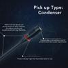 Condenser Gooseneck Microphone Clear Sound 23.2in  Indicator Gooseneck Microphone with Windproof Cotton for Conference