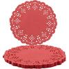 Round Paper Doilies, 100 Pcs 3.5” Colorful Decorative Lace Paper Doilies Disposable Placemats for Wedding Birthday Desserts Cakes Party Tableware