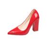 Fashion 2025 Fashion Concise Women's Slip on High Heels Pointed Toe Shallow Mouth Chunky Heels Pumps Plus Size Classics Office & Dress