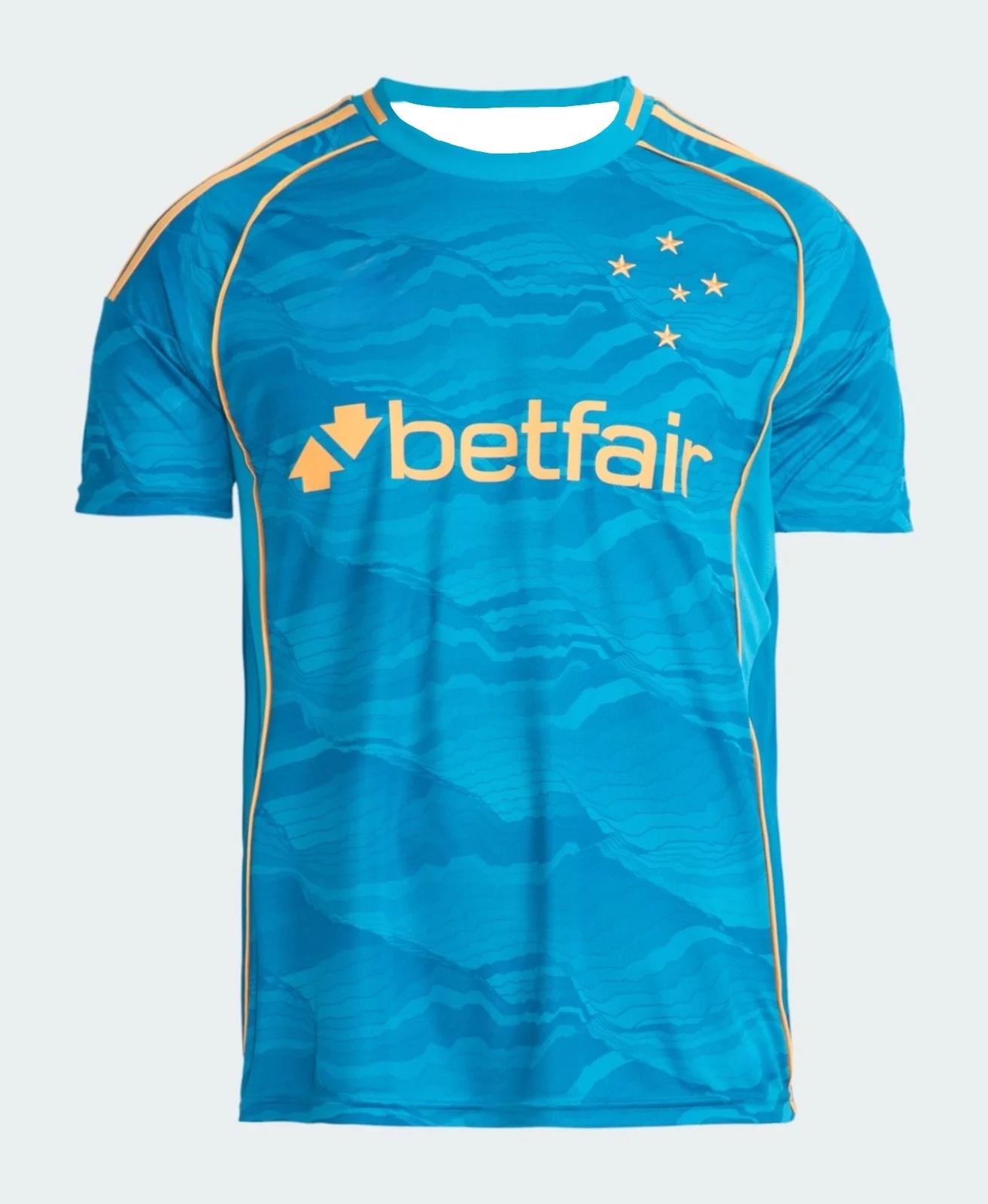 The 2026 Summer New Second Away Jersey of The Cruzeiro Esporte Clube for The 2025 Season S
