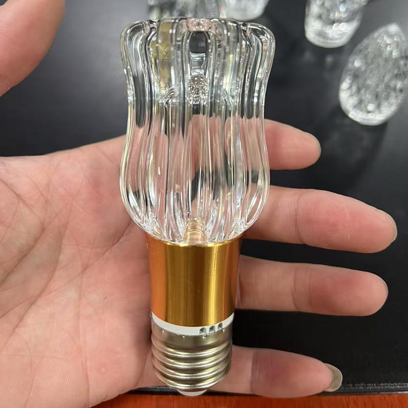 1Pcs E27 Holder Mini Pendant Light Acrylic Crystal Led Bulb Chandelier Fairy Lamp For Bedroom/Kitchen Decoration