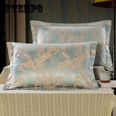Pillowcase Pair Jacquard Cotton Adult Large 48x74cm