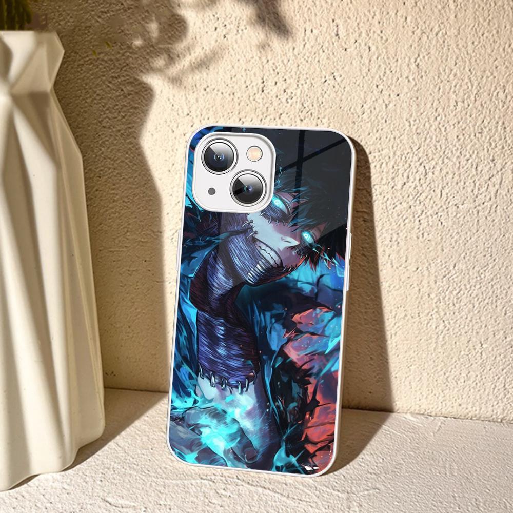 Cartoon Characters D-Dabi Phone Case For IPhone 14 13 12 Mini 11 Pro XS Max X XR 14 Plus Tempered Glass Cover