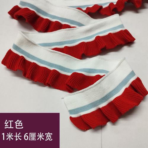 Striped Rib Cuffs Fabric Hoodie Garment Collar Bottom Hem Decor Knit Fungus Webbing Cuffs Clothing Sewing Accessories 40x6cm/pc
