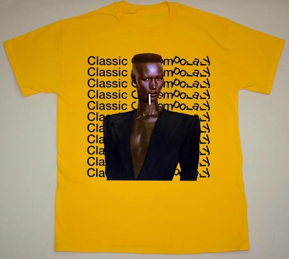 Rare Grace Jones Classic Contemporary Yellow Size S-5XL T Shirt Unisex T-Shirt M