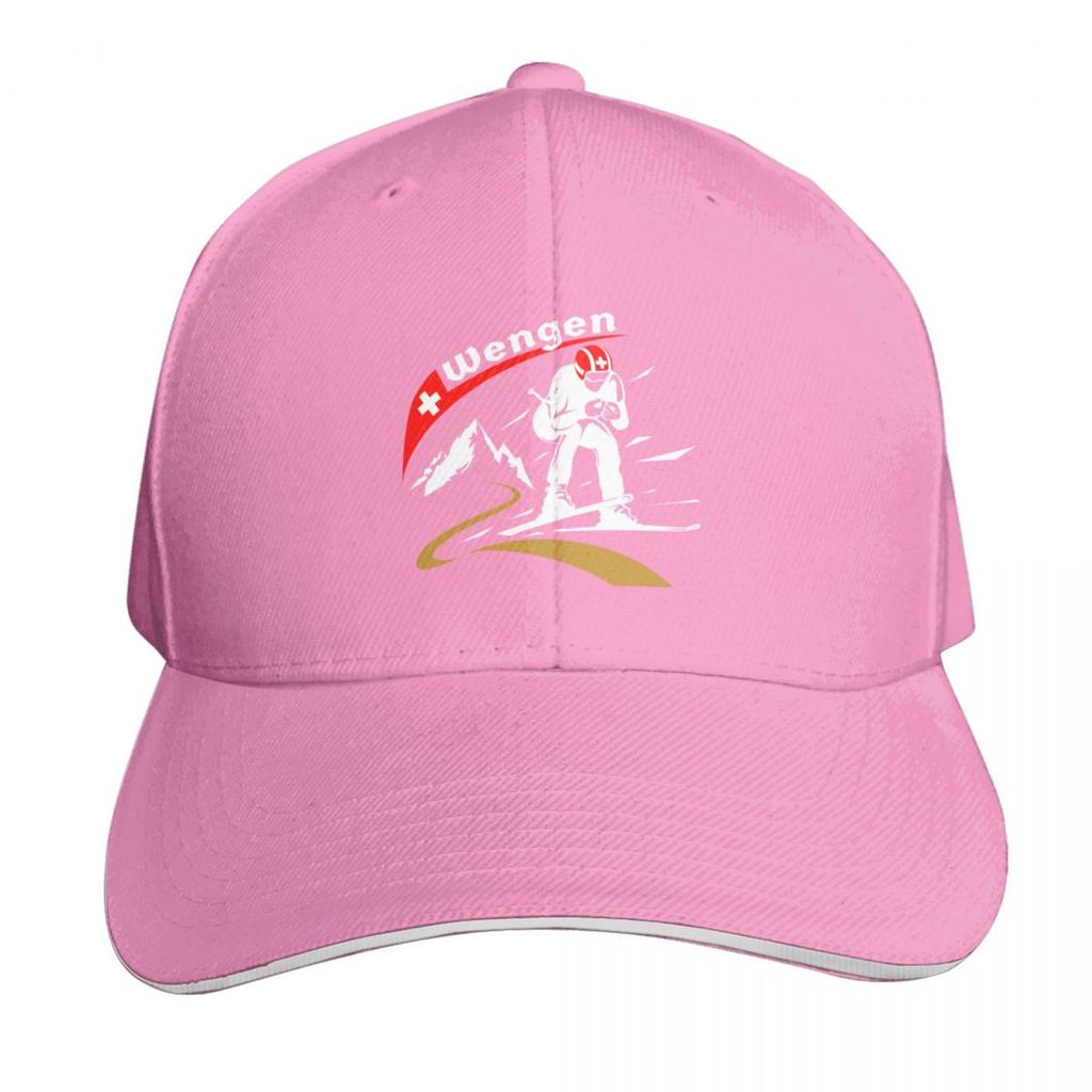 Skiing Downhill Skier Wengen Ski Baseball Cap tea Hat Cosplay foam party Hat Rave Unisexs Womens