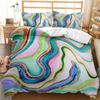 Quality Reactive Printing Color Flow Texture Series Bedding Set 200X230Cm Duvet Cover Sets Kids Adult Bedding Sets