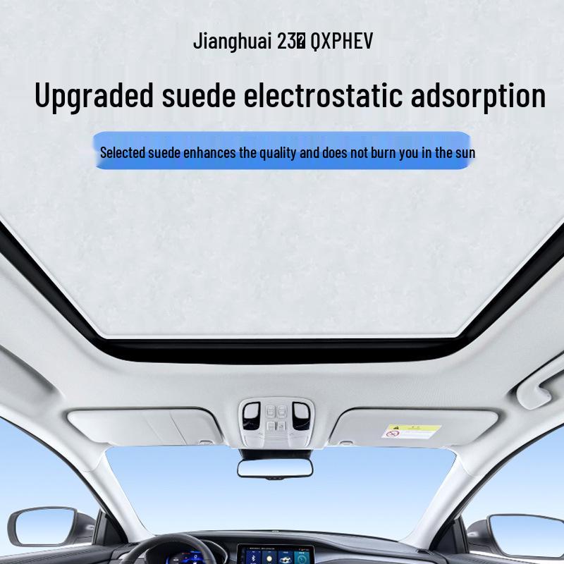 Jianghuai 2023 QX PHEV Sunroof Sunshade: Heat & Privacy Protection Static Cling Gray x2