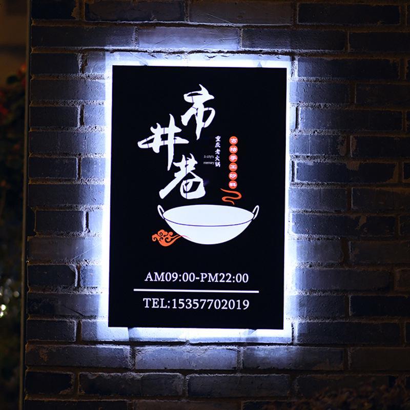 

Wall-Mounted Custom Luminous Wrought Iron Clothing Store Signboard Other sizes