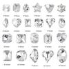 10x Irregular Shape Nail Charms Nail Rhinestones Clear Nail Crystal Gems Charms
