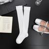 Calze da donna stile giapponese Calzini alti al ginocchio Calzini lunghi in nylon trasparente ultrasottile Calzini al ginocchio JK Lolita per ragazze dolci