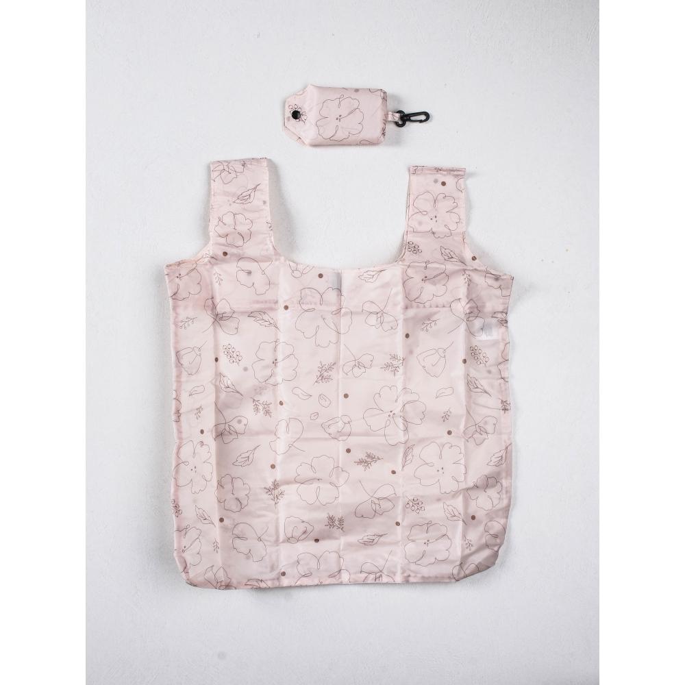 

Daiso Flower Print Foldable Shopping Bag