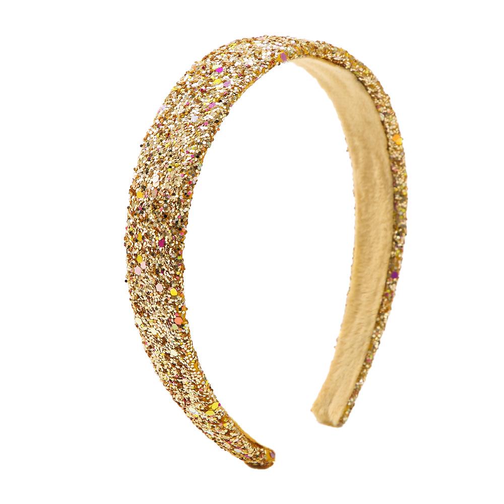 Colorful Sparkle High Skull Girl Headband – 2.5cm Wide Edge Hair Accessory