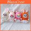 Cute Rabbit Plush Keychain With Embroidery Design For Kids And Collectors