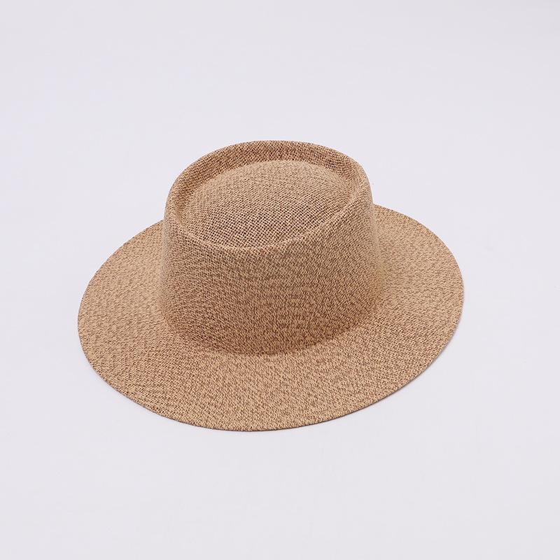 

2026 flat top sun hat Delicate weaving Straw Hat woman straw hat summer Straw hats sun hats Women UV Protection hat seaside hat M 56-58