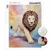 DIY Pearl Art Lion Painting Kit 5D Crystal Rhinestone Embroidery for Bedroom Living Room Wall Decoration Handmade Craft