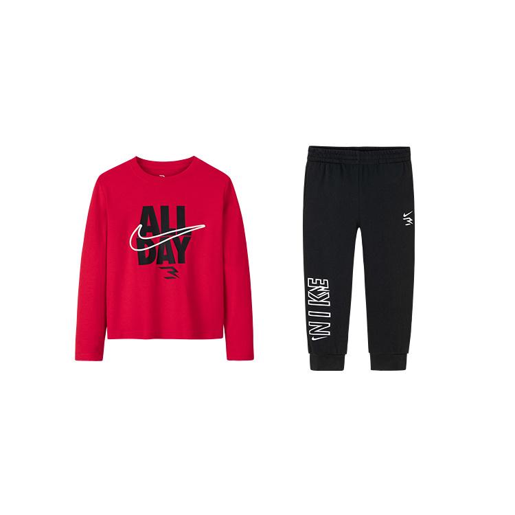 

Nike Casual Sports Suit Versatile Stylish Comfortable Letter Kids suits Red N32512372GS-002 L
