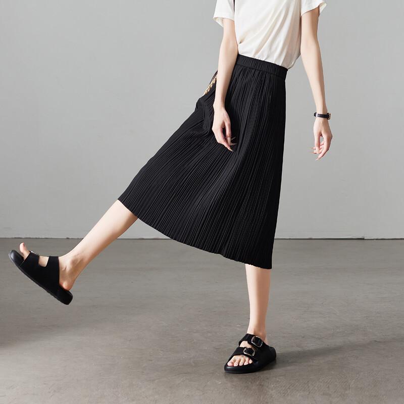 SOFSIL Women's Pleated A-Line Skirt