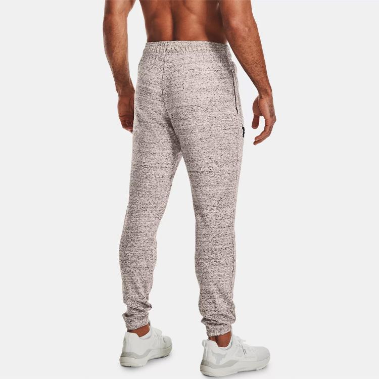 Under Armour Fitted Knit Sports Pants With Elastic Waistband Men Bottoms Gray 1361754-112