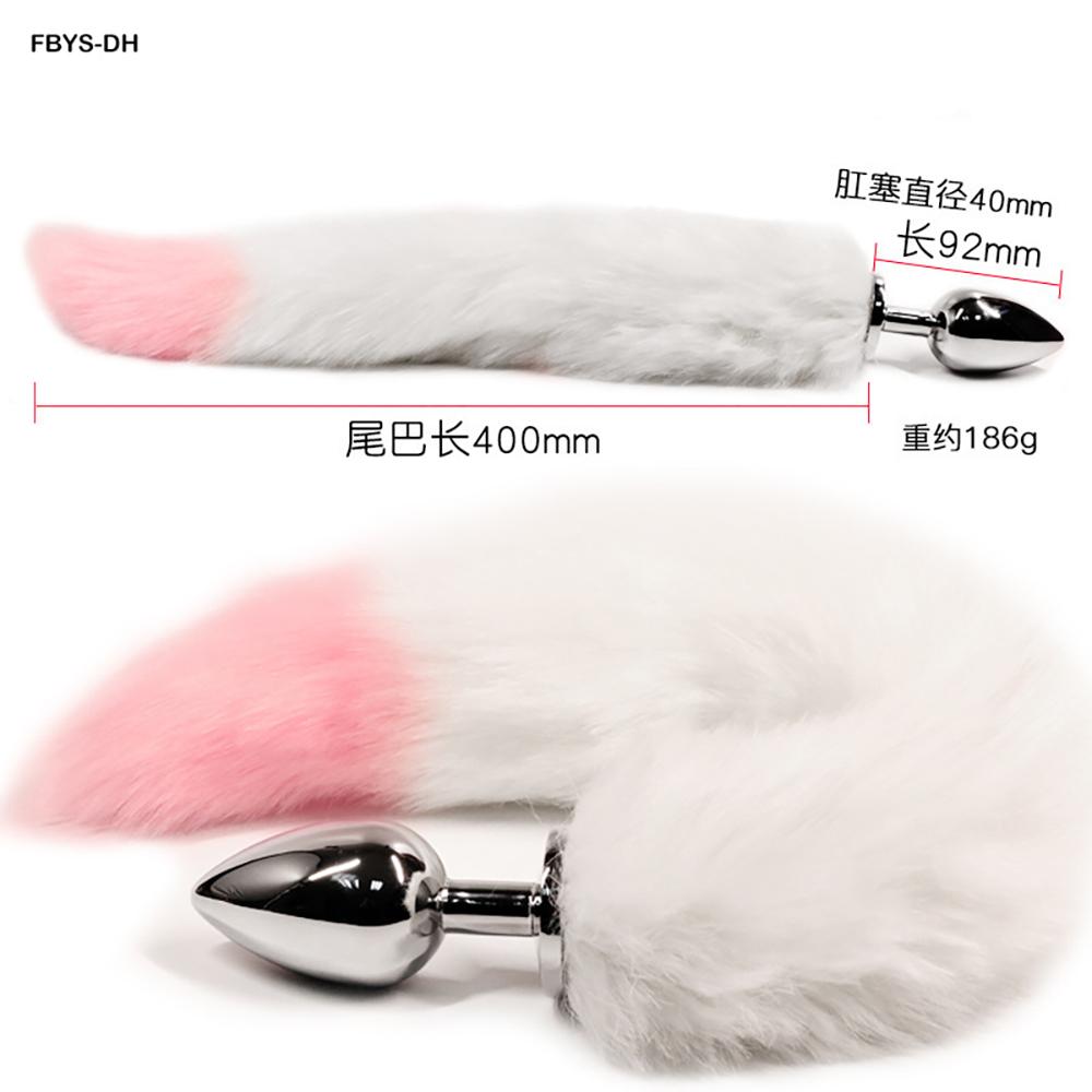 Fox Tail Butt Plug SM Bondage Toy, Anal Plug With Furry Tail, Couple Role Play Training Intimate Toy, Adult Erotic Sex Product