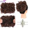 LARGE Comb Clip In Curly Hair Extension Synthetic Hair Pieces Chignon Women Updo Cover Hairpiece Extension Hair Bun