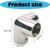 Boat Handrail Corner Fitting Tees Connector 316 Stainless Steel Rail Joint with Slip-On Tube Design and Set Screws for Assembly Work