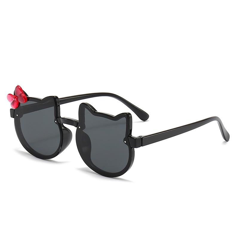 Summer Cute Gradient Girls Sunglasses Outdoor UV Protection Cat Ears Bowknot Sun Glasses Kids Cartoon Eyewear
