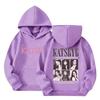 Kids Pullover Hoodie with Letter Print Long Sleeve Sweatshirt for Casual Everyday Wear