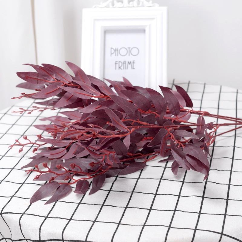 

Willow Simulated Leaf Multicolor Artificial Green Plant Hotel Decoration Home