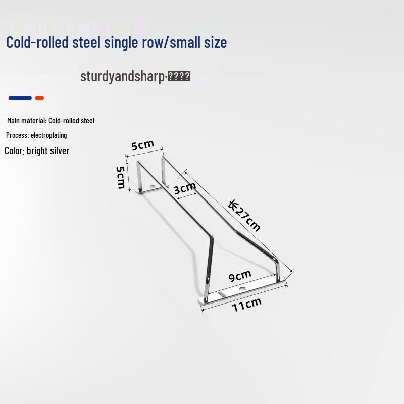 High-Stemmed 304 Stainless Steel Wine Glass Storage Rack for Red Wine Glasses