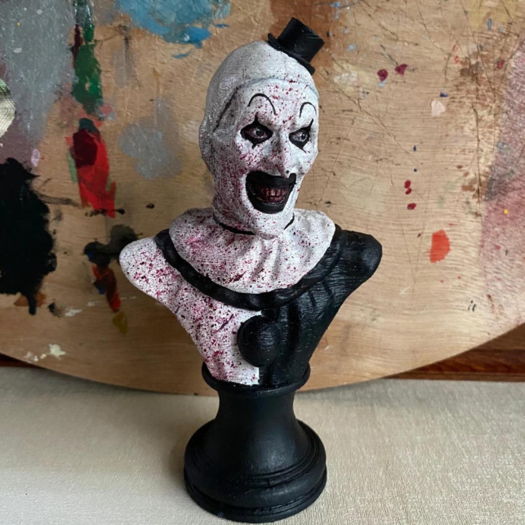 

15x8cm Art The Clown Resin Figure Horror Decor Creepy Statue Collectible Gift