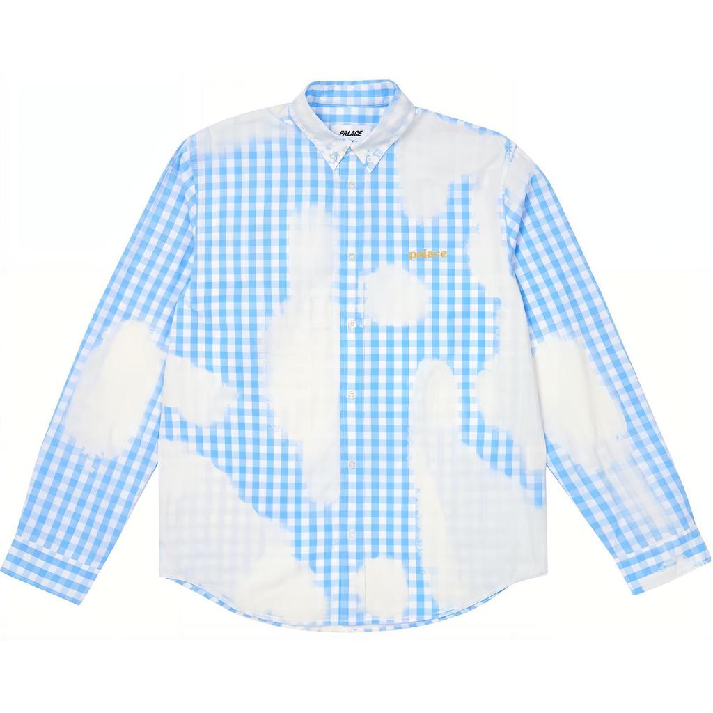 Palace Bleached Out Shirt Blue Unisex Tops P26SHT026