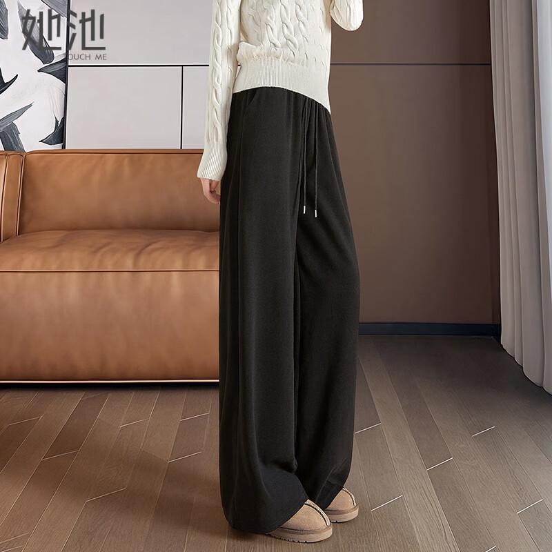 

Women s High-Waist Loose Wide-Leg Casual Pants M