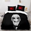 Chainsaw Fright Bedding Set Single Twin Full Queen King Size Halloween Bed Set Aldult Kid Bedroom Duvet cover Sets 3D Print 011