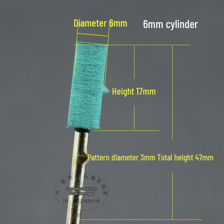3mm Rubber Polishing Grinding Head - Metal Rust Removal & Scratch Repair Tool