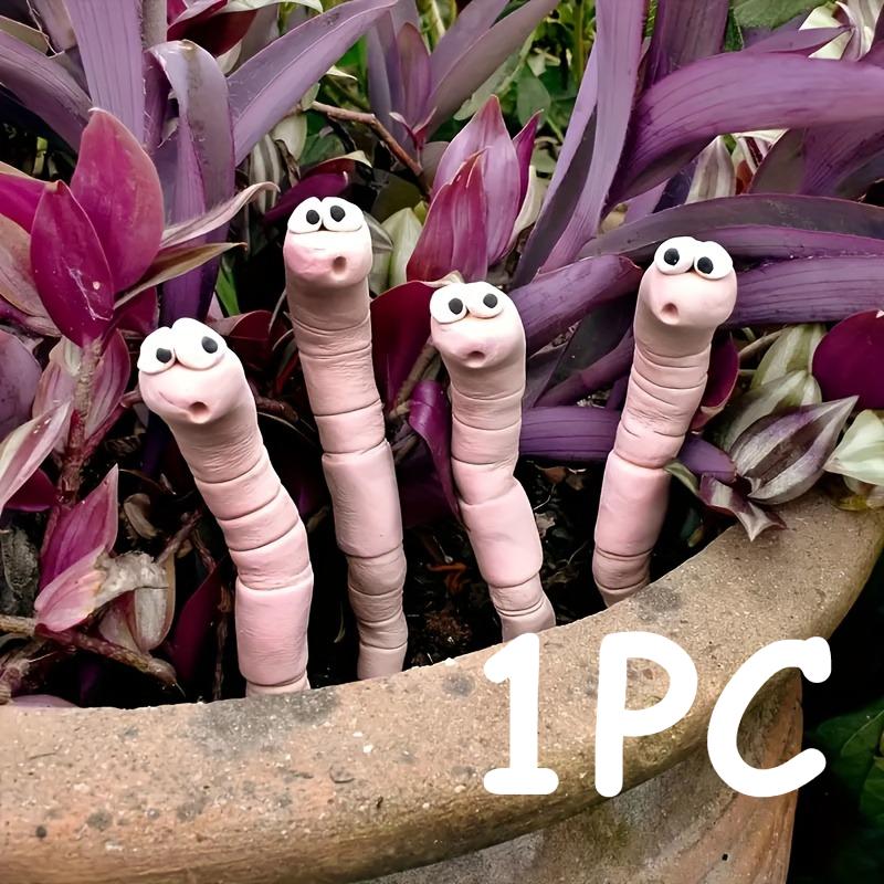 

Thirsty Worm Plant Decorations, Resin Garden/Courtyard Accessories Garden Decor Courtyard Potted Plant Humidity Measurement Tool