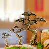 Charming Miniature Pine Statues for Bonsai and Garden Decorations, Ideal for Housewarming or Birthday Gifts