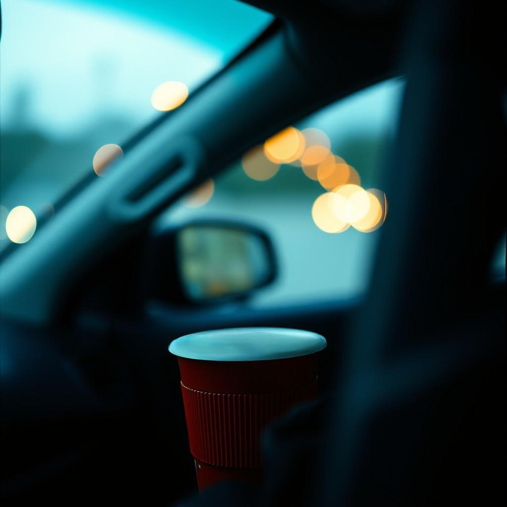 380ml Stainless Steel Silicone Coffee Cup, Fashionable Insulated Mug, Creative Portable Handle Tumbler, Car Cup