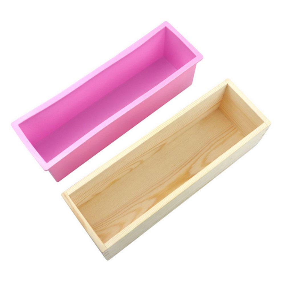 Silicone World 1200MLSilicone Cake Mold Rectangular Silicone Soap Making Mold Toast Bread Mold Cake Mould Non-stick Baking Tools