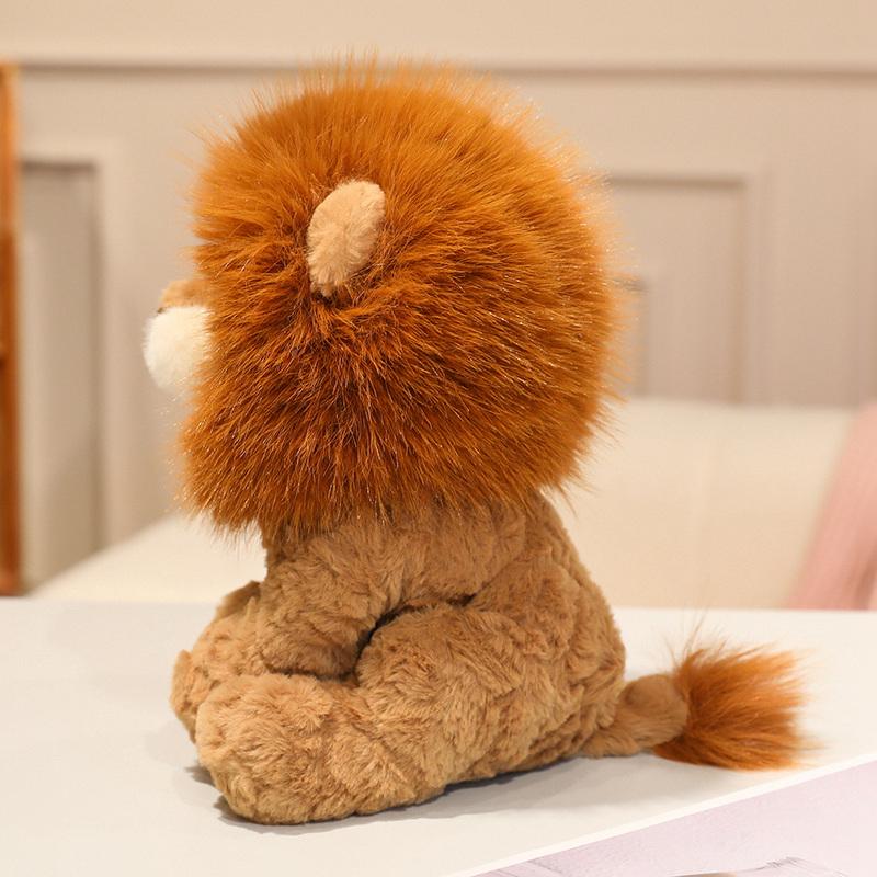 1Pc 25/35cm Fluffy Lion Plush Toy Stuffed Soft Animal Pillow Cartoon Lion Plushie Doll Appease Gift