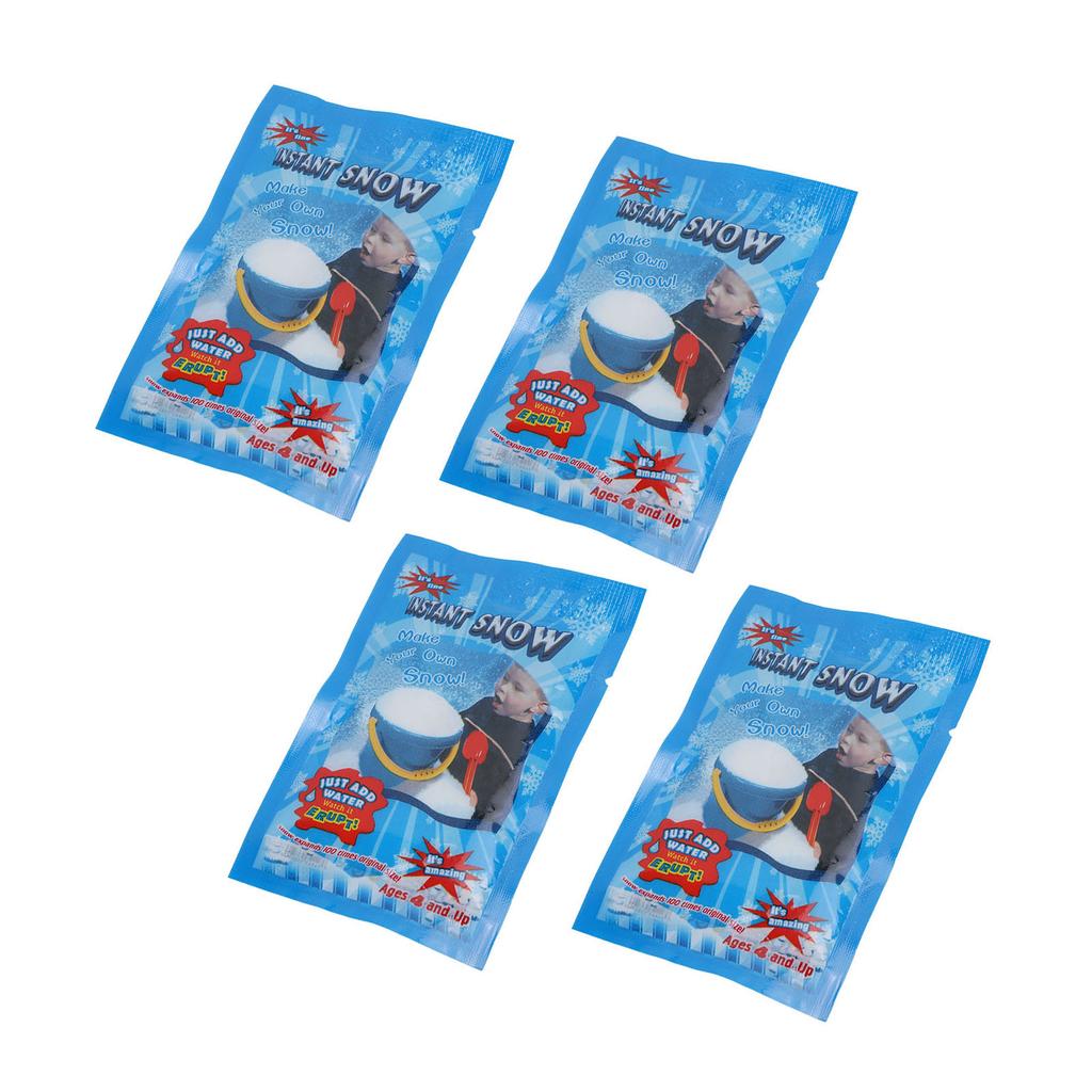 20 STÜCKE Falschschnee-Pulver Sicher Flauschig Simulation Künstlicher Schnee für Winterdekoration Feiertagsparty-Zubehör