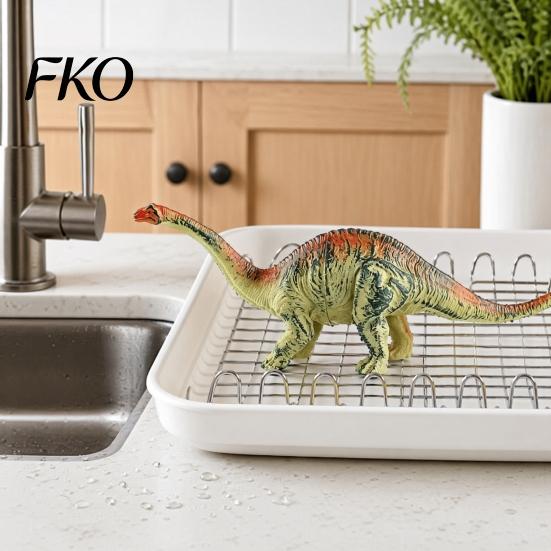Kids Corn Holder Dinosaur Fork, with Durable PLA Handles And Stainless Steel Anti-scald Pins, Novelty Heat Protection Holders, for BBQ Picnic Parties