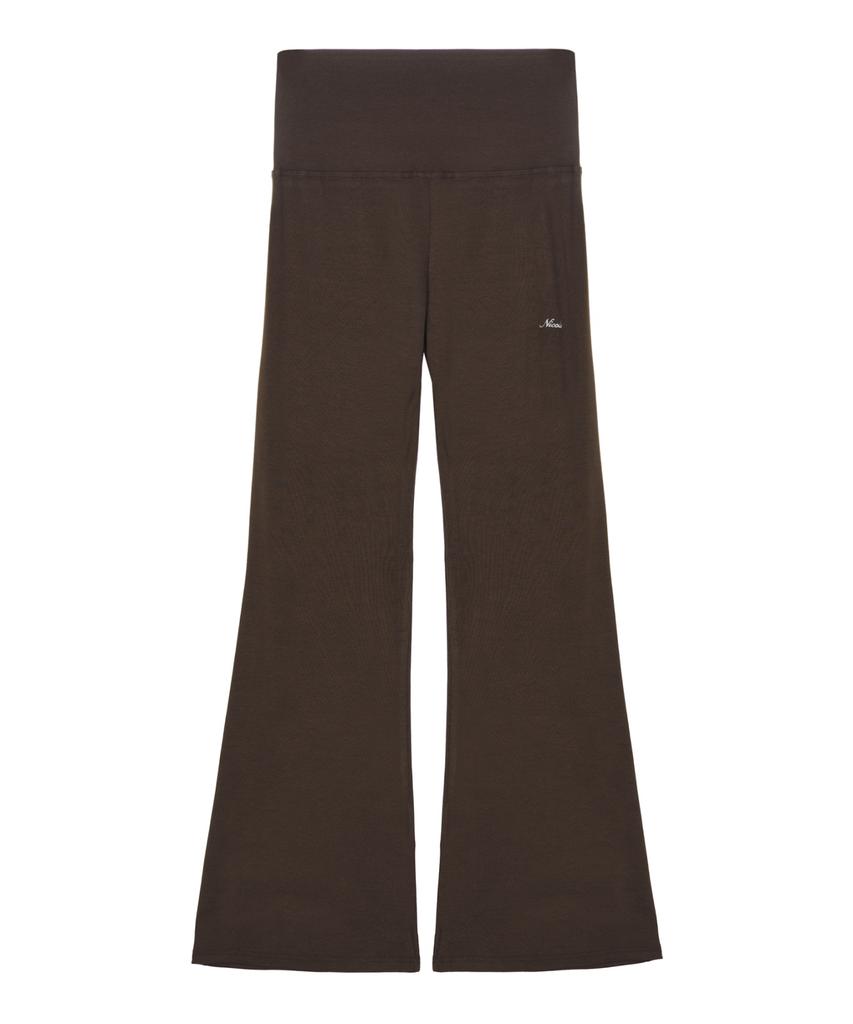 Nigaennikol Folding Boots Cut Pants_Brown