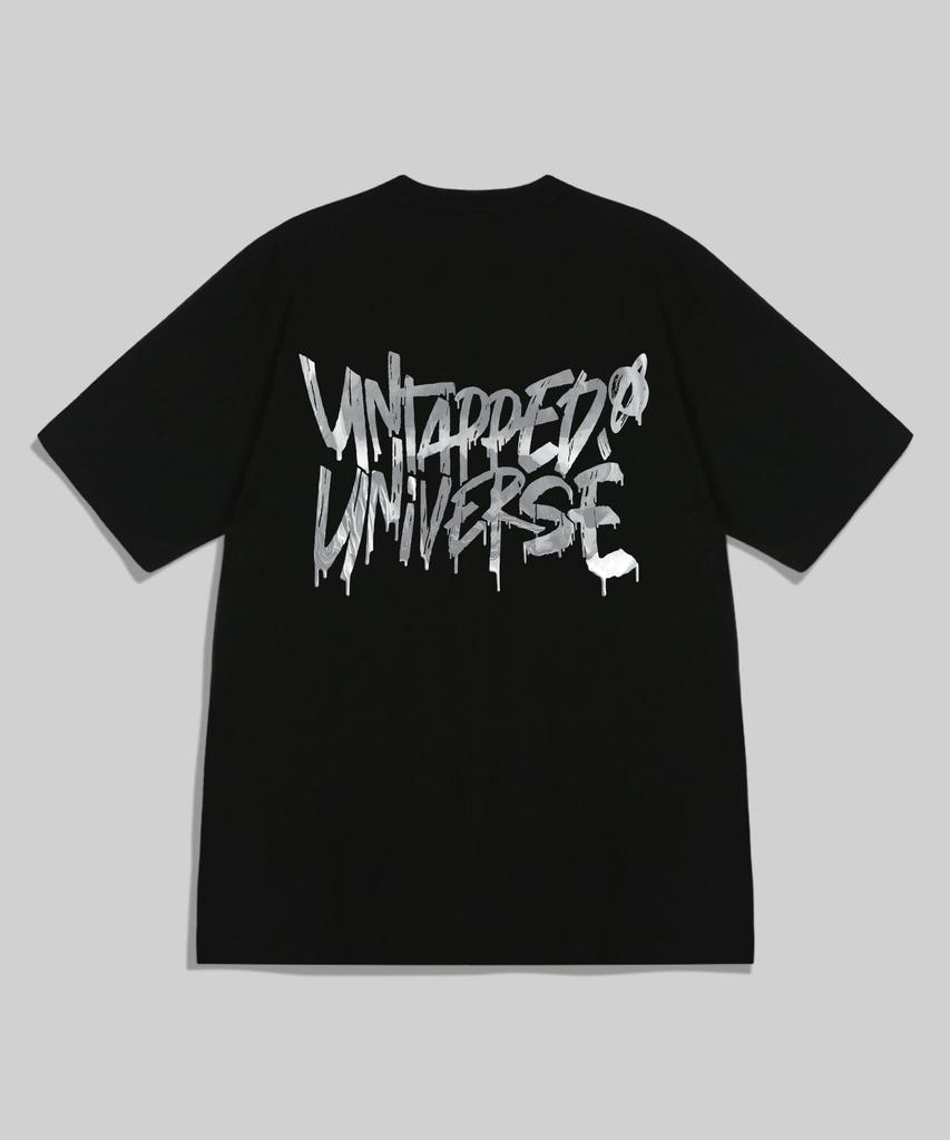 UNTAPPED STUDIO Universe Paint Flow Lettering Oversized T-Shirt 8 Colors (Type A)