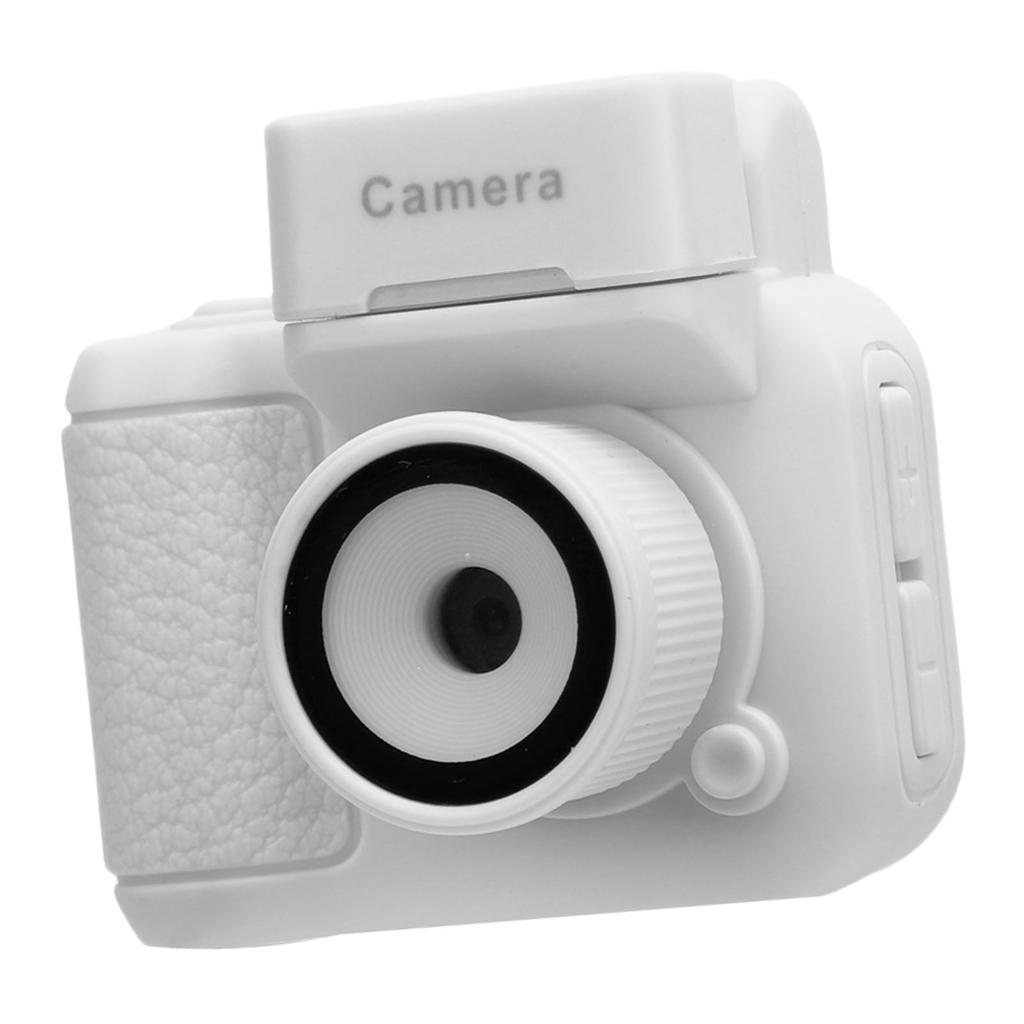 1080P Tiny Digital Camera 1.44 Inch HD Display Thumb Sized Camera Keychain with 32GB Memory Card Built in Flash White