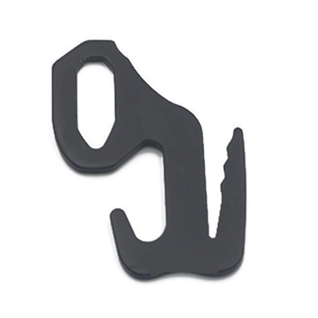 Rope Tightener Tent Tether Fastener Hook Aluminum Alloy Hook Tight Rope Buckle for Outdoor Canopy Tent Easy to Use