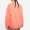 Nike Pevný logo pulóver s okrúhlym výstrihom Športová mikina Dámska mikina Oranžová CZ8943-858